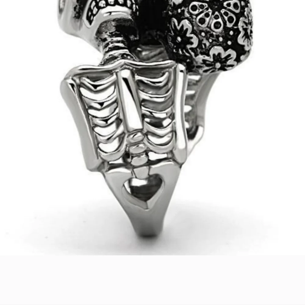 Unisex 2 Skull Ring